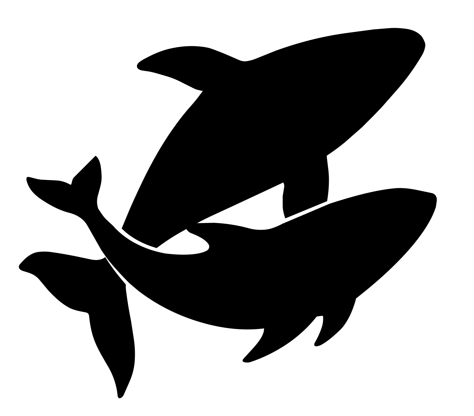 Logo Rhizome IT — Symbole · noir